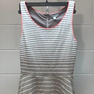 Express Tank Dress/Skirt Gray Stripe Size XS